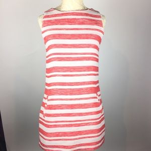Cupcakes and cashmere striped coral sheath dress
